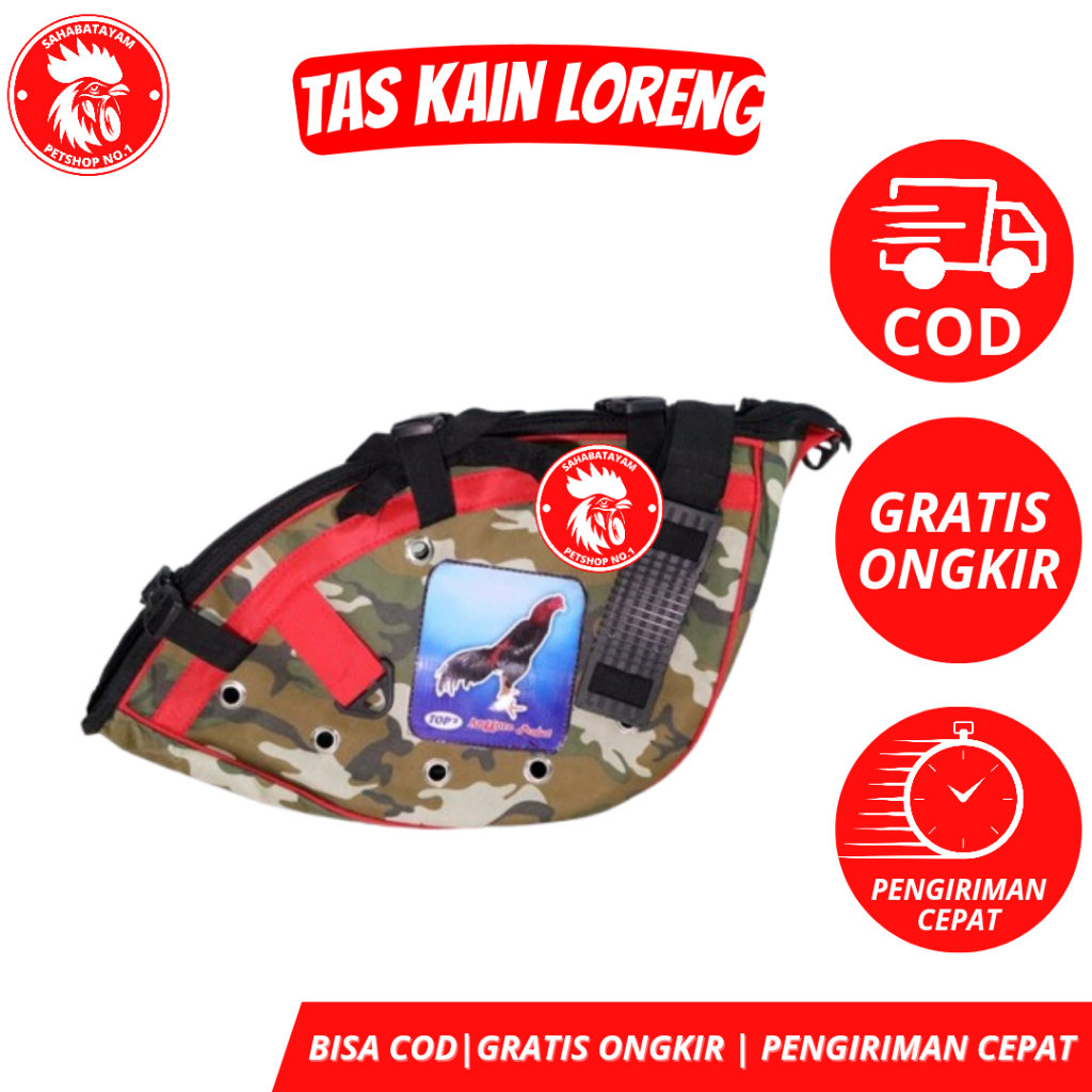 Tas Kain Loreng Tas Ayam Aduan Tas Ayam Bahan Kain Tas Ayam Kain Murah Tas Loreng Ayam Bangkok