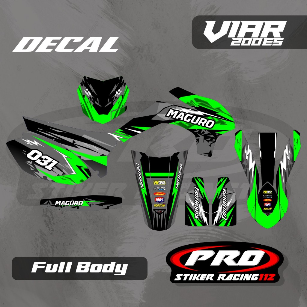 Decal Viar Cross-x 200es custom Decal Viar 200 es Decal viar free request