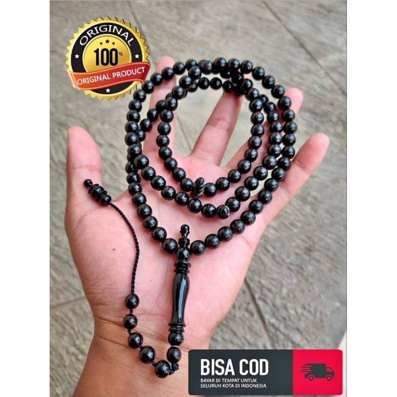 tasbih Bahar tali arus hitam super 7mm/tasbih 99 tali arus hitam