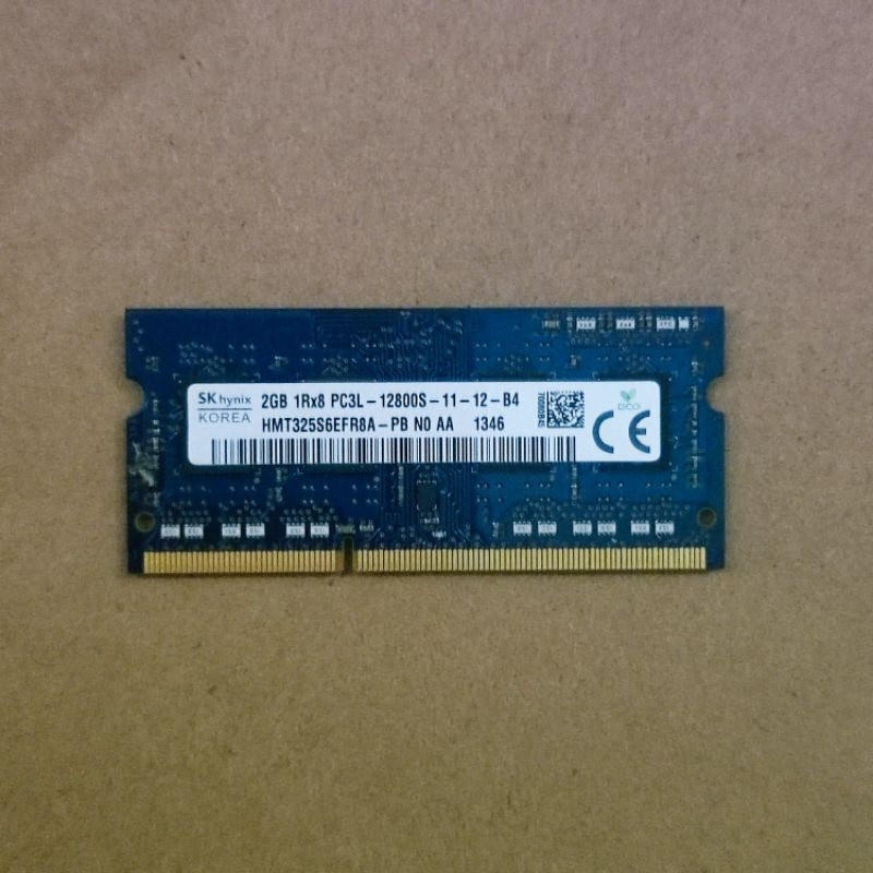 RAM LAPTOP DDR3 SK hynix 2GB 1Rx8 PC3L - 12800S