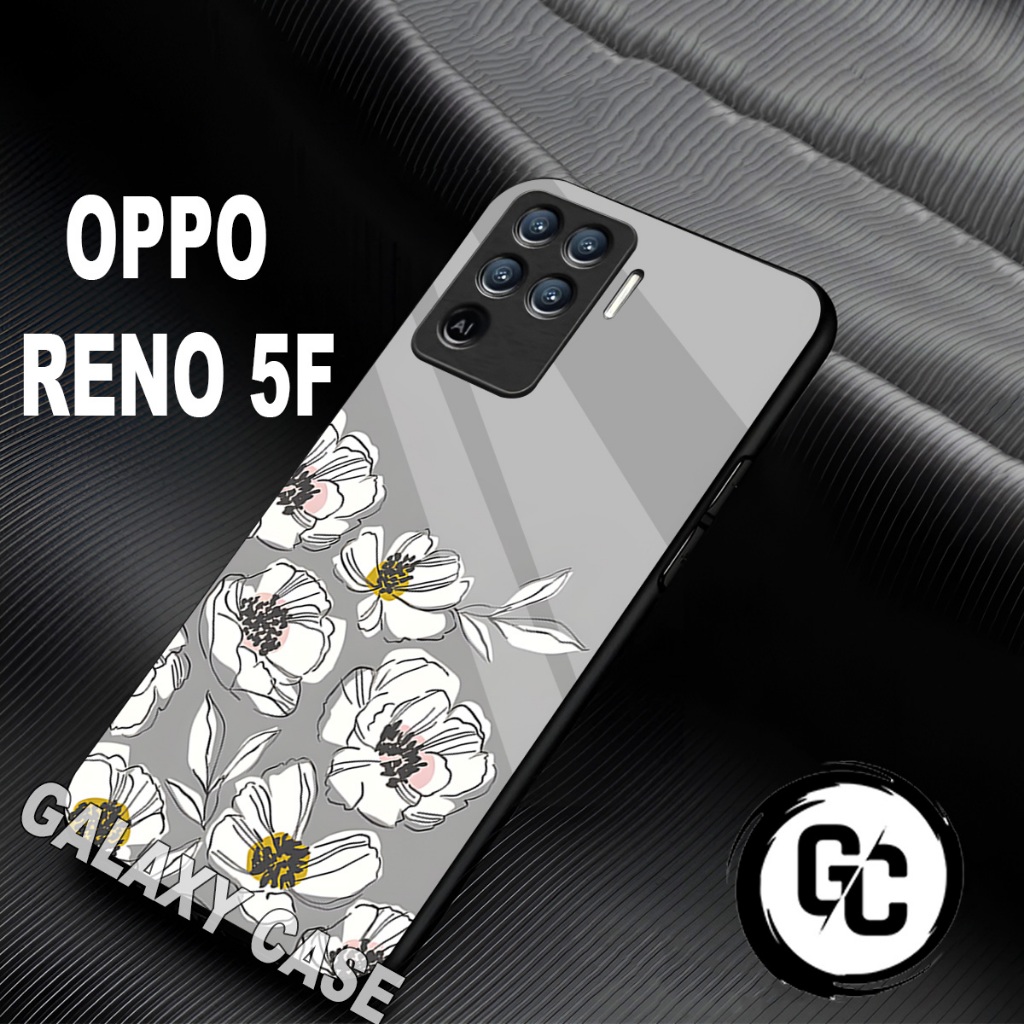 Case Hp OPPO RENO 5F/GC11/motif gambar BUNGA/casing RENO 5F/kesing/case/softcase/glossy/glitter