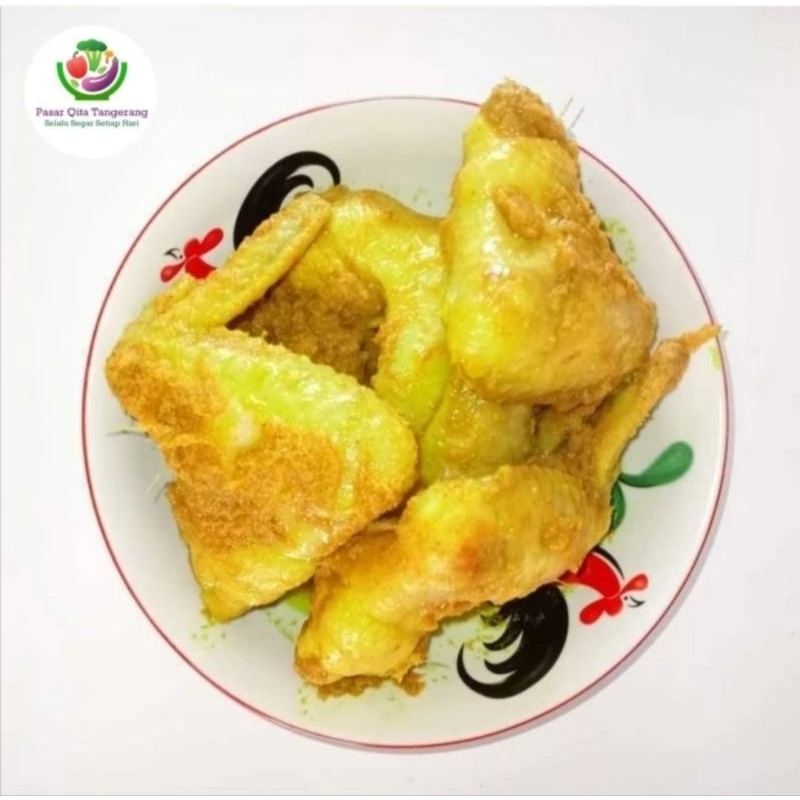 

Sayap Ayam Ungkep bumbu Kuning - Per Pack 1 Kg ( Pasar Qita )