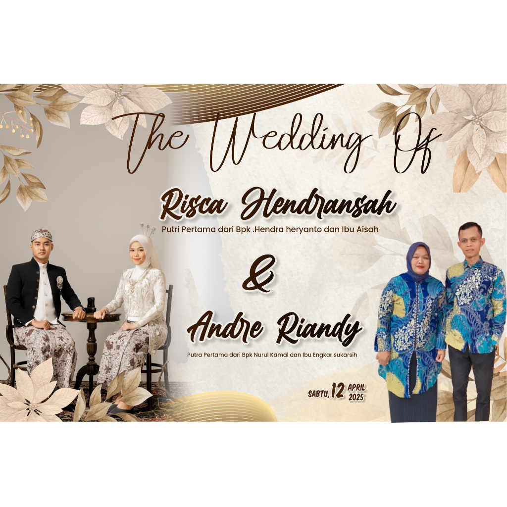 Banner Pernikahan Khitanan Aqiqah sunatan Banner Selamat Datang