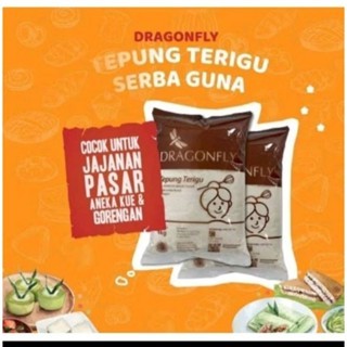 

Tepung Dragon Fly 1kg Tepung Terigu Serba Guna