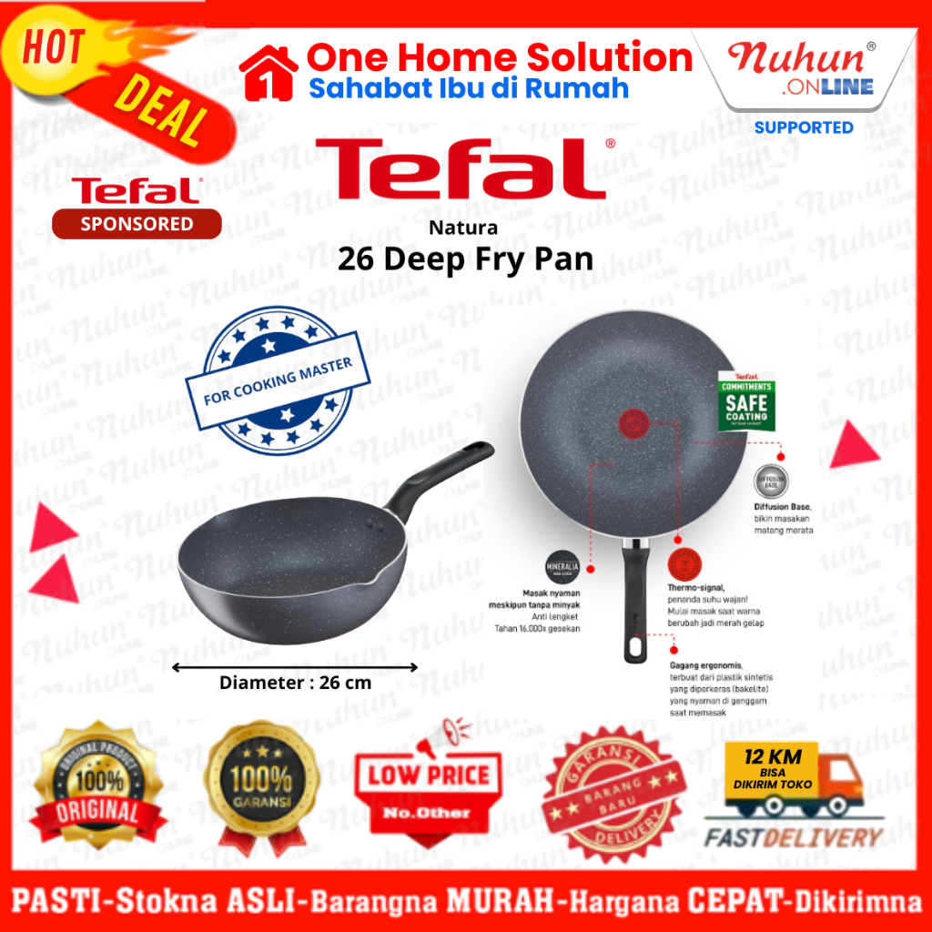 Tefal Fry Pan Natura 26 Deep