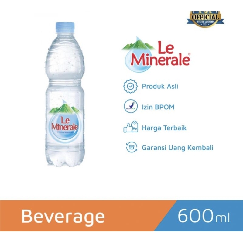 

Air minum Le mineral 600 ml