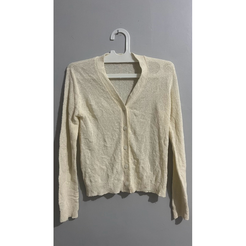 preloved cardigan putih
