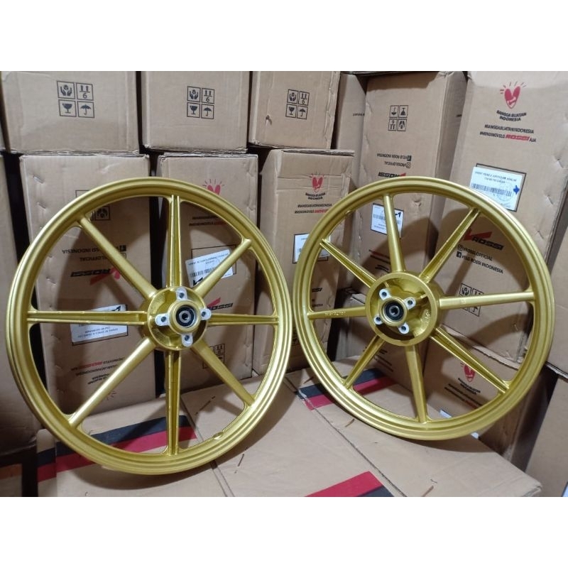velg racing swan Satria 2tak dobble disc/velg vrossi palang 8 satria2tak hiu dobble disc sepasang