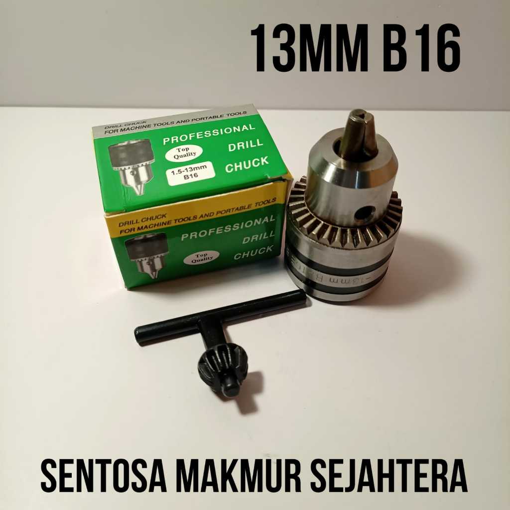Kepala Bor 13mm B16 Drill Chuck Cones Pala Bor 13mm B16 Bor duduk