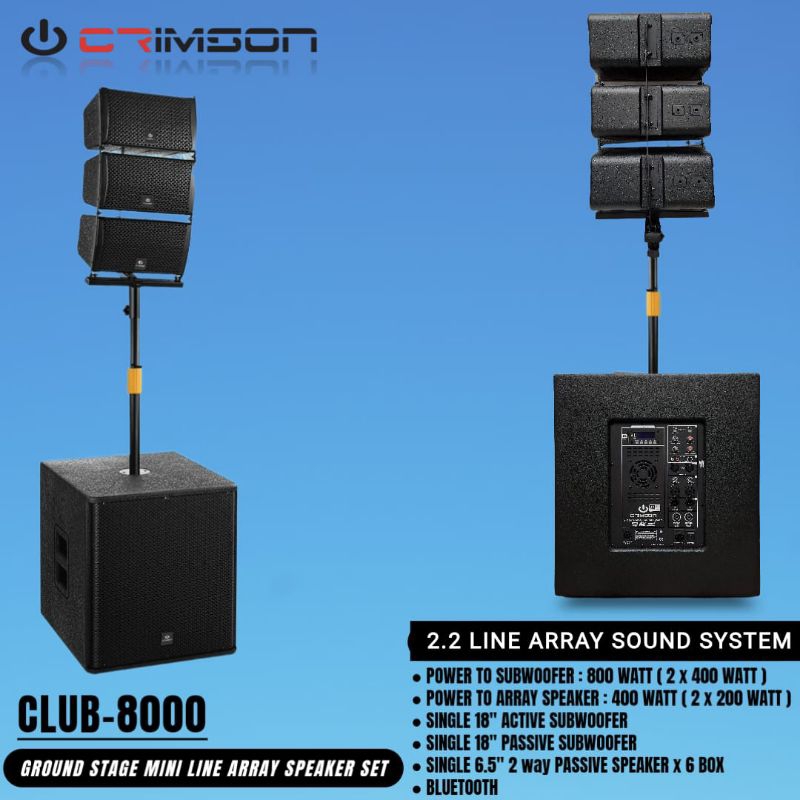 paket sound system speaker Line array crimson club 8000 original