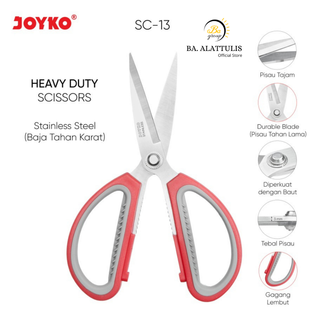 

Scissors / Gunting Joyko SC-13 - BA.ALATTULIS
