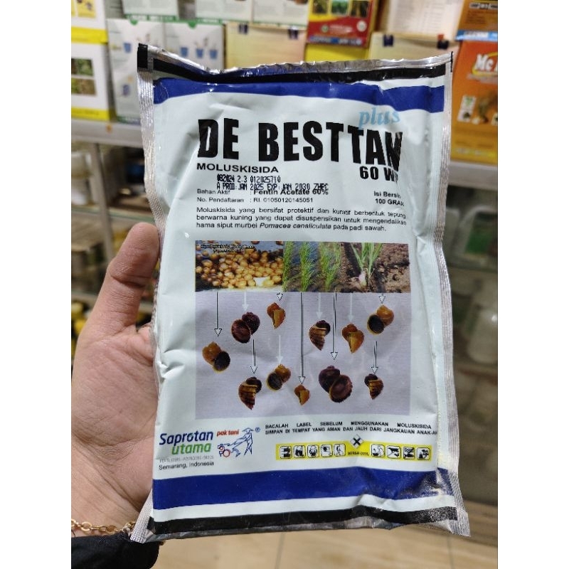 DE BESTTAN 60WP 100GR OBAT KEONG SIPUT SAWAH AMPUH