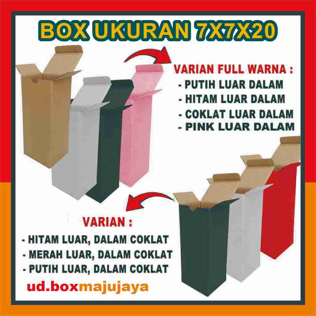 

Box 7x7x20 Cm / Box Polos / Karton Packing / Box Parfum / Box Tumbler / Box Sliplock