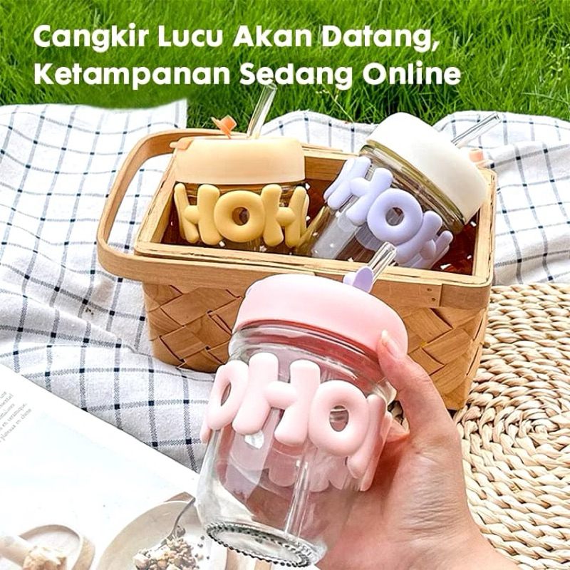 Gelas Kaca Tumbler Aesthetic Gelas Kopi