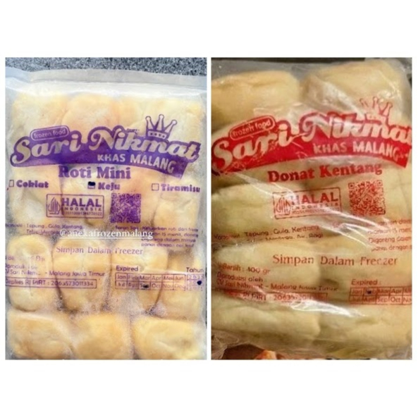 

SARI NIKMAT Donat Kentang & Roti Mini | Frozen Siap Goreng | Empuk & Enak!
