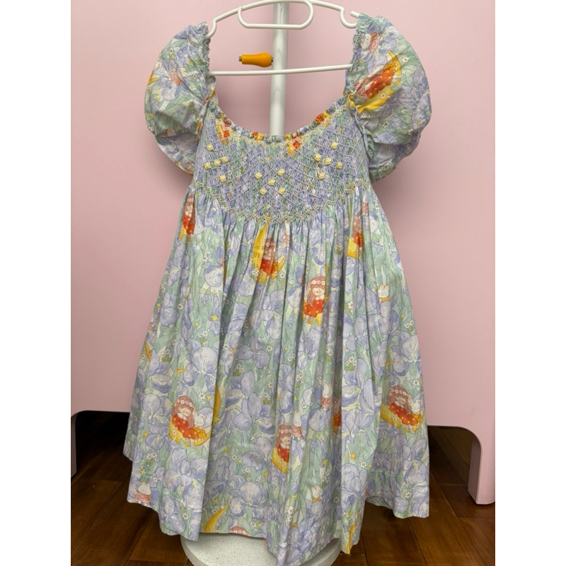 Coppelia smocked dress baby blue