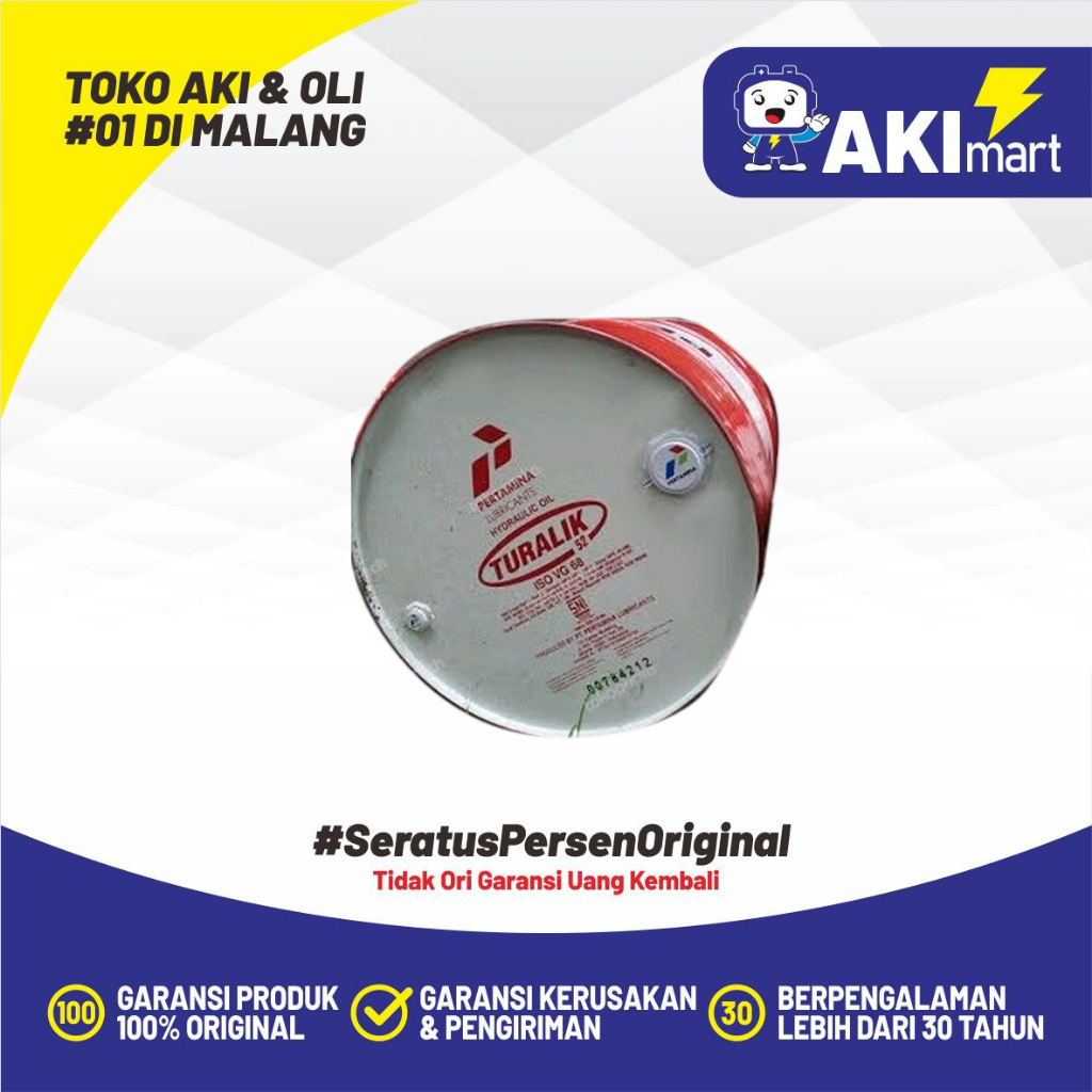 Oli TURALIK 52 Pertamina Drum isi 209 Liter