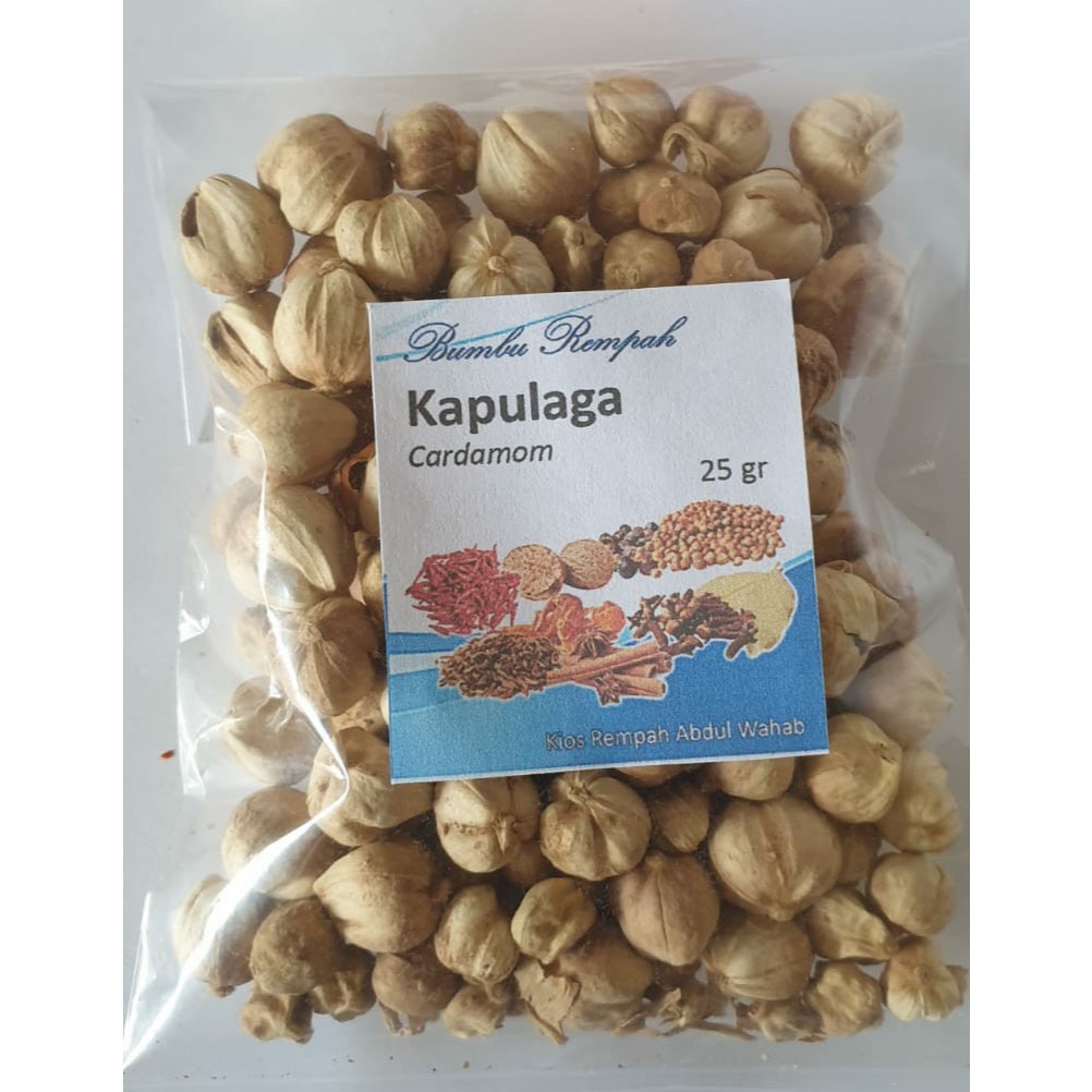 

Kapulaga Cardamom 25 gram, Bumbu Rempah Wahab