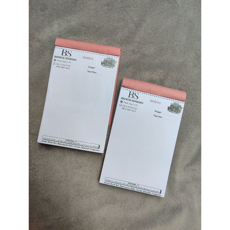 

Kwitansi 40 buku Custom