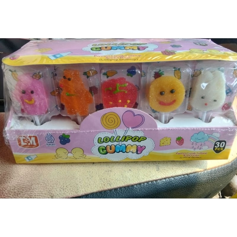 

permen lolipop gummy