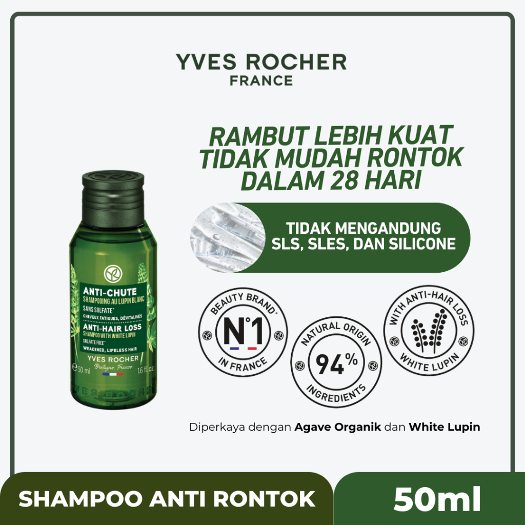 Yves Rocher Anti-Hair Loss Fortifying Shampoo 50 ml