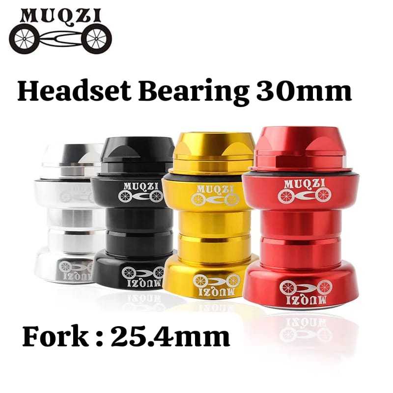 Muqzi Headset Bearing Standard Ulir EC30 22.2 Standar Non Oversize Standar Fork 25.4 Head Set Kom Fo