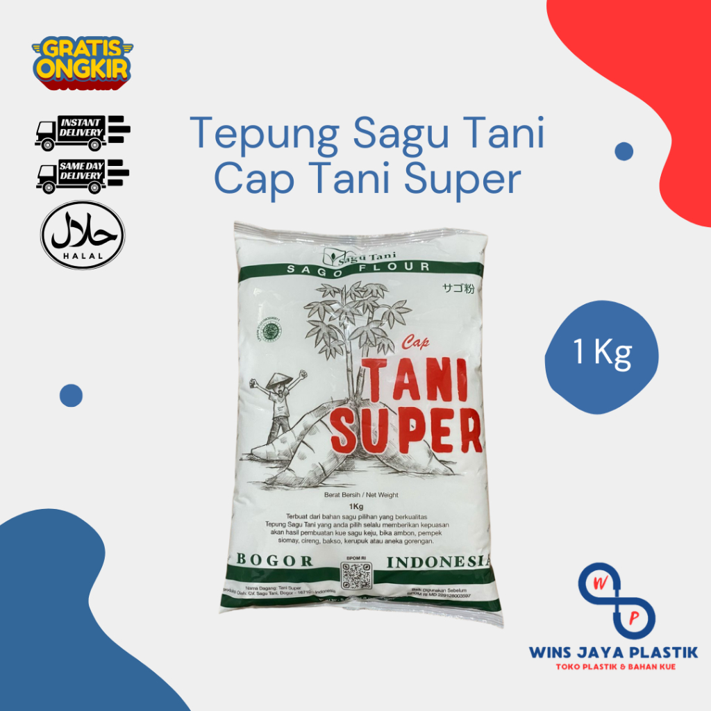 

Tepung Sagu Tani Super | 1 Kg | Sagu Cap Tani Super