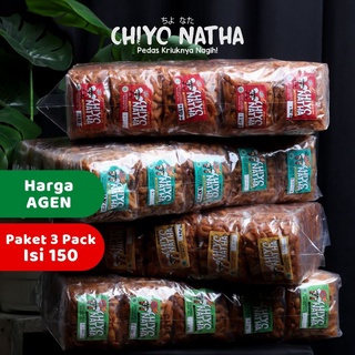 

Paket 3 Pack (isi 150) Makaroni Chiyo Natha 30 gram Makanan Ringan Cemilan Pedas Kriuk