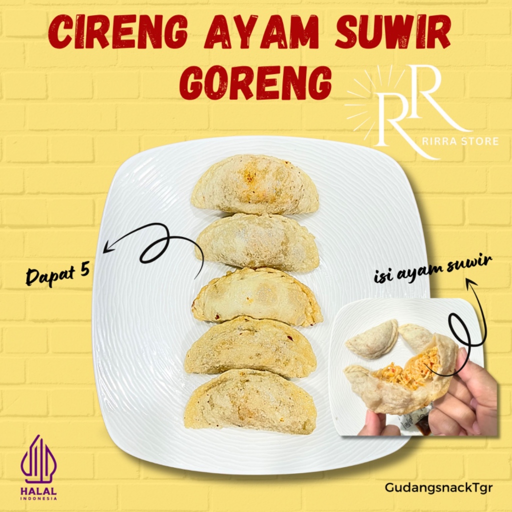 

Bundling 2 Cireng Kuah X Cireng Goreng Ayam Suwir Pedas GudangsnackTgr