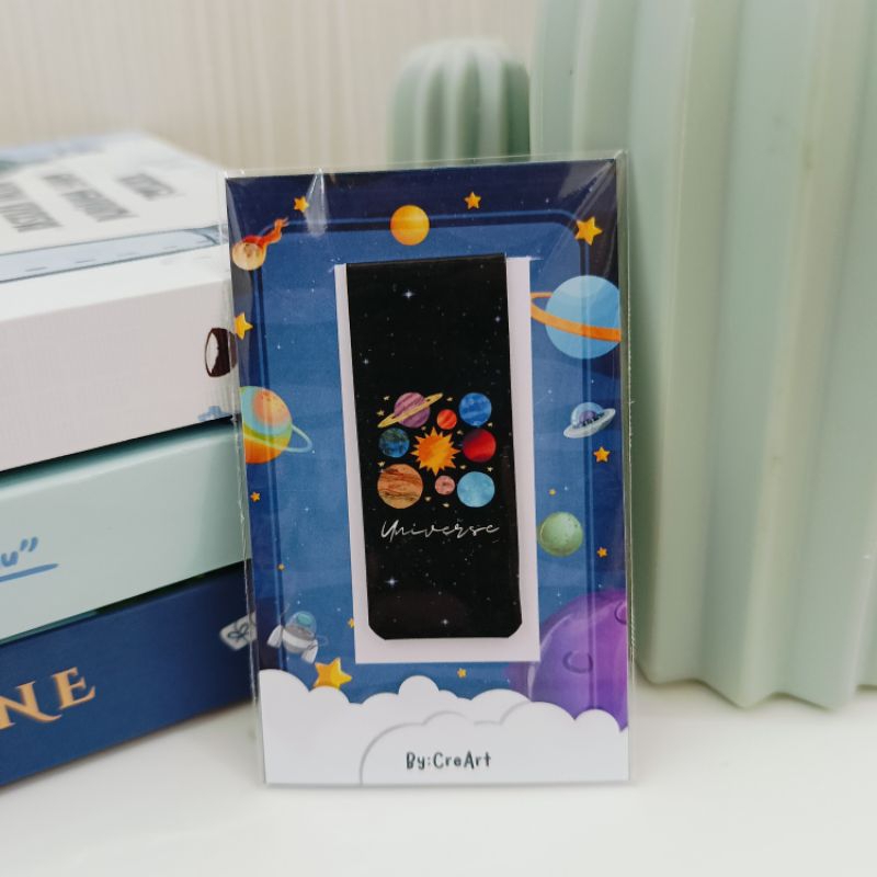 

Pembatas buku magnet |magnetic bookmark | luar angkasa | space