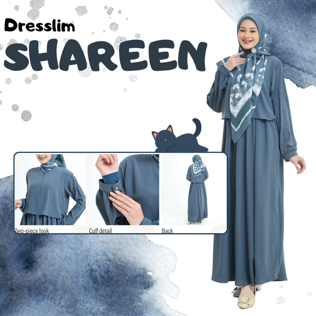 RABBANI - DRESSLIM SHAREEN - GAMIS RABBANI AKHWAT - RABBANI 100% ORIGINAL - NEW COLLECTION RAYA 2025