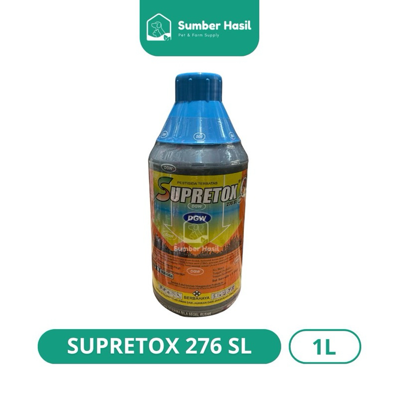 SUPRETOX 1 LITER HERBISIDA PARAKUAT 276SL OBAT PEMBASMI RUMPUT LIAT SUPRETOX ORIGINAL