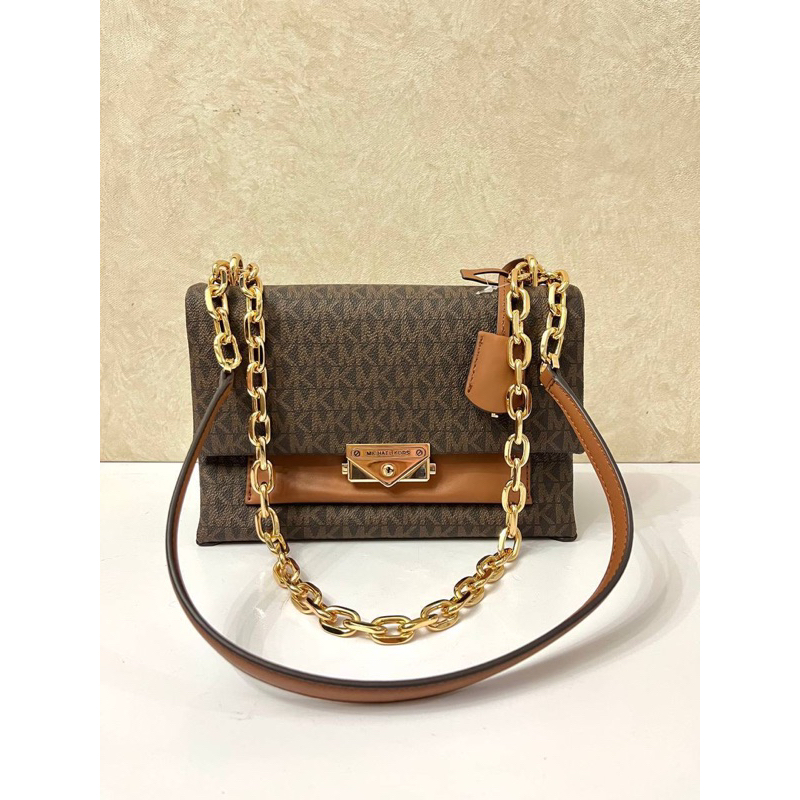 Ready MK cece Md Flap Pkt Shoulder Brown
