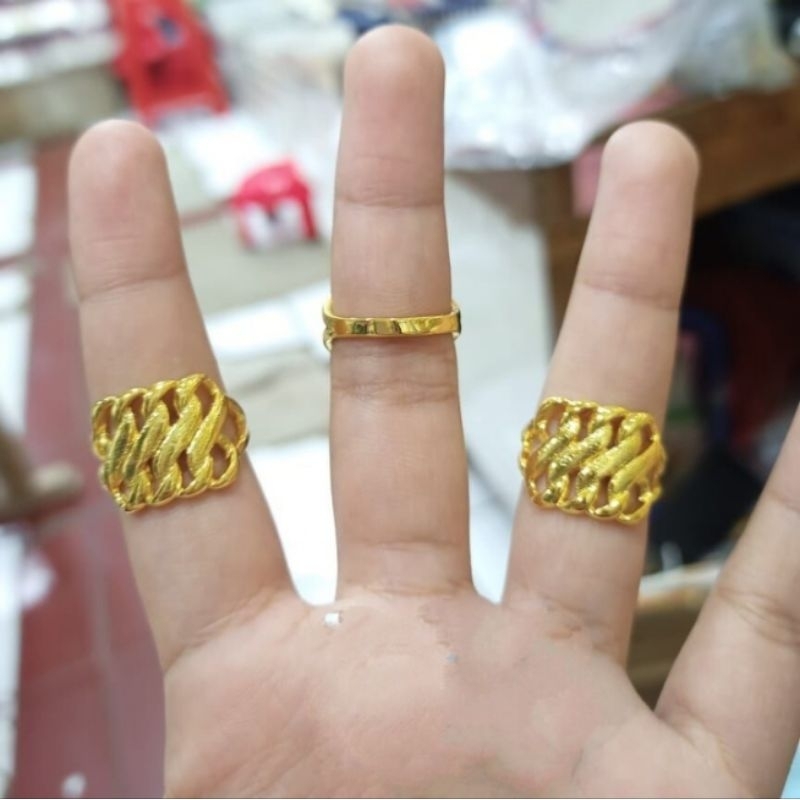 CINCIN 1 SUKU LAPIS EMAS MURNI 24k.