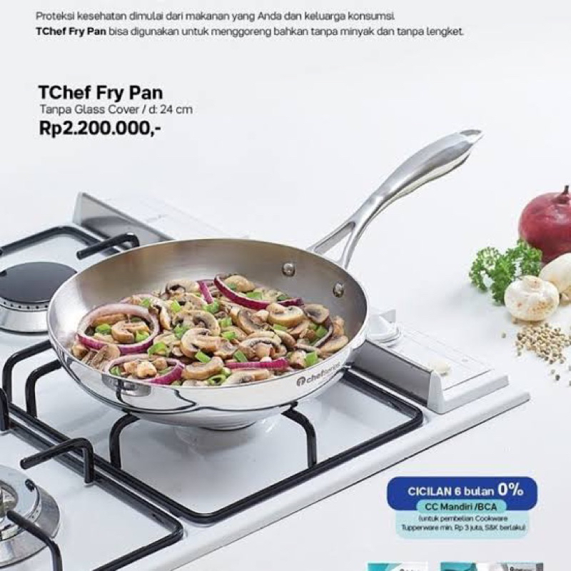 T-CHEF series FRY PAN tupperware ukuran 24CM