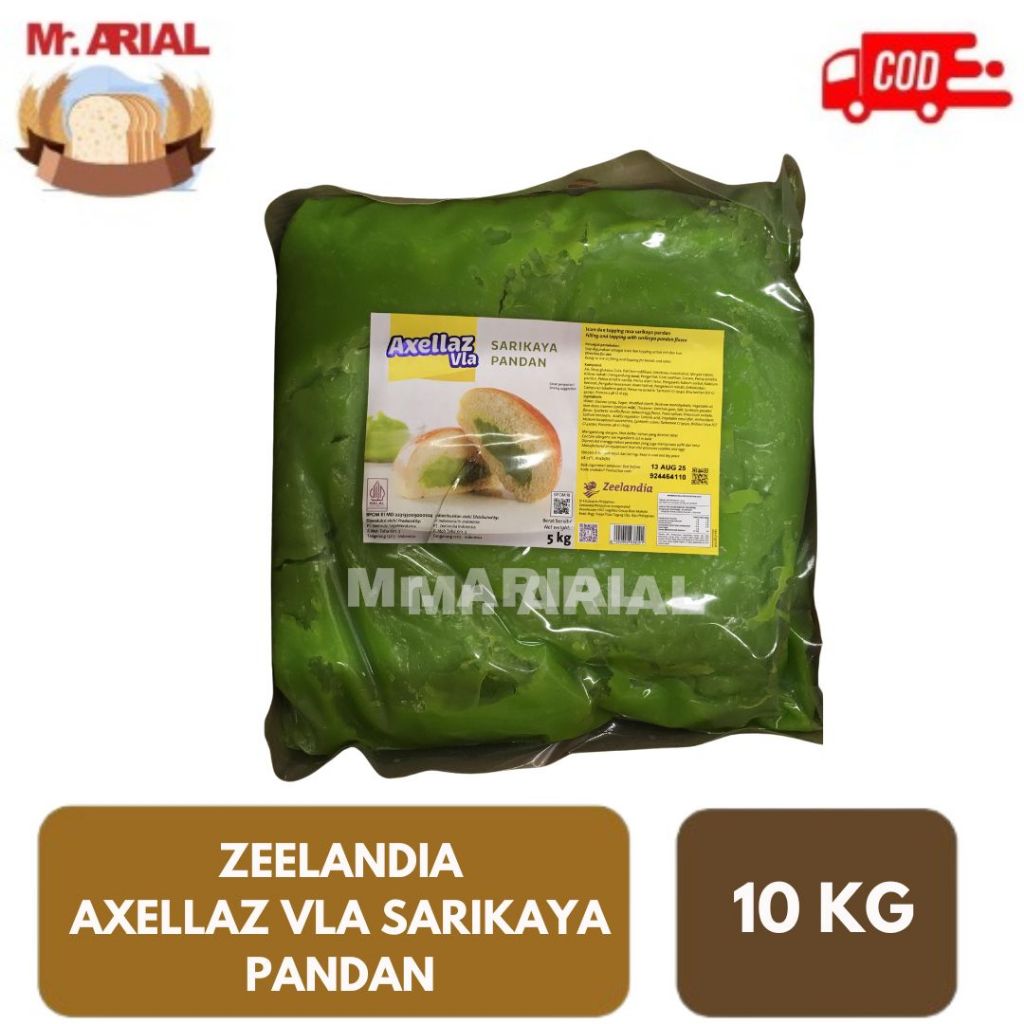 

Zeelandia Axellaz Vla Sarikaya Pandan 10 kg/ olesan roti rasa sarikaya pandan