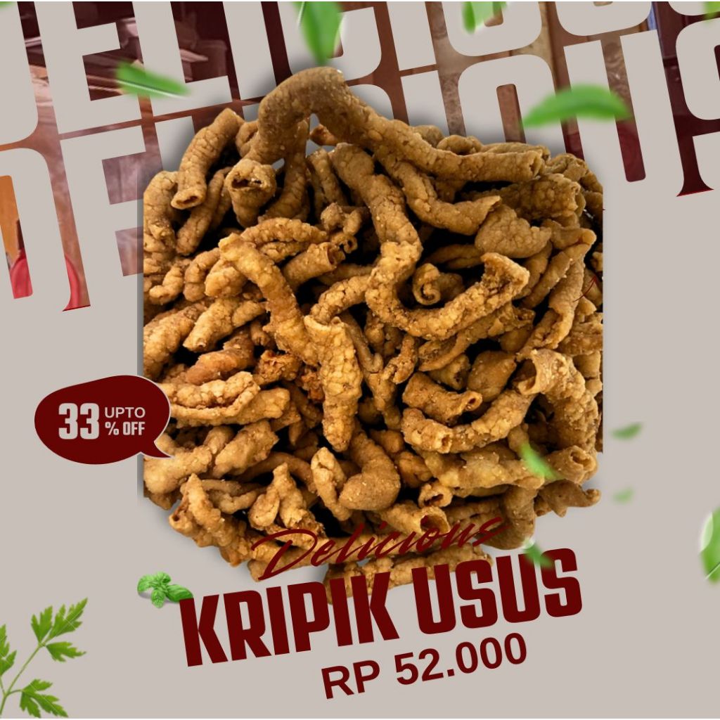 

KRIPIK USUS AYAM 1KG KRISPY GURIH RENYAH DISKON ORIGINAL NJ