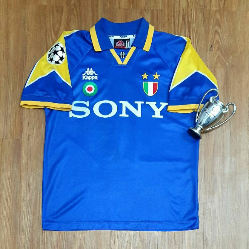 Jersey juventus away 1995 original size S 1st prod - 10 Del Piero final UCL