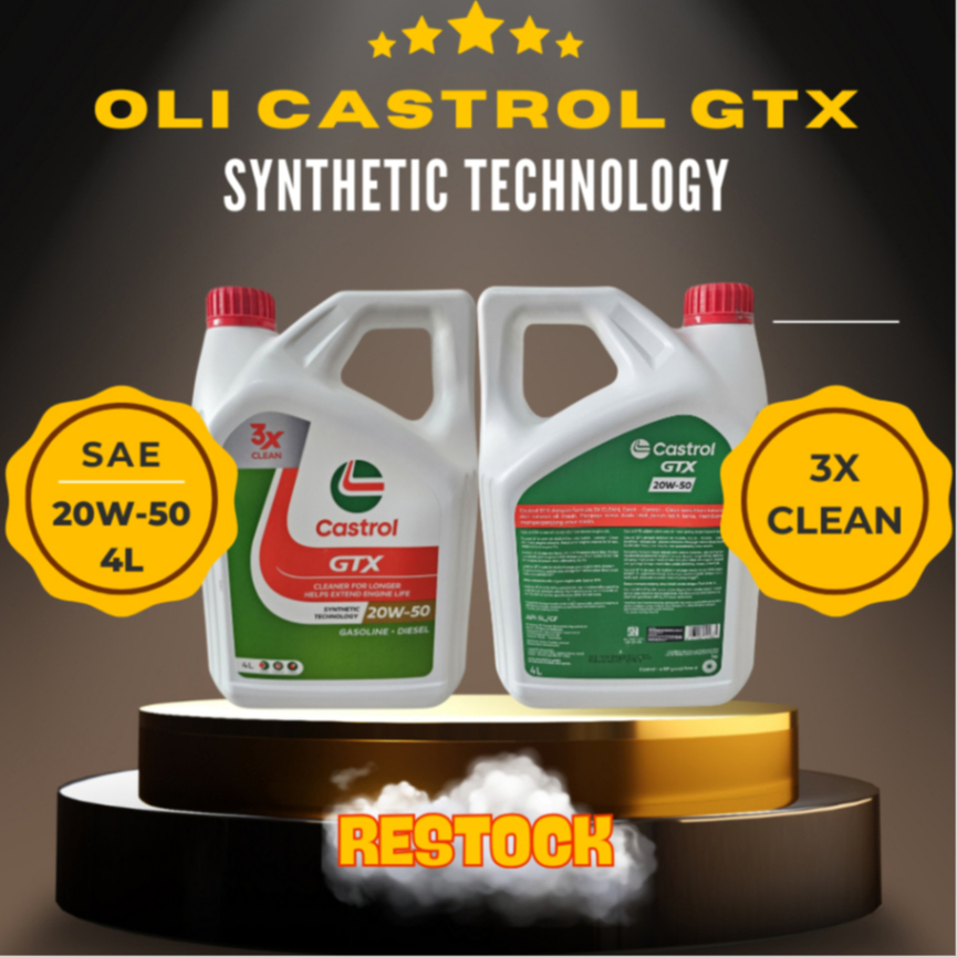 OLI CASTROL GTX SYNTHETIC TECHNOLOGY 20W-50 4L