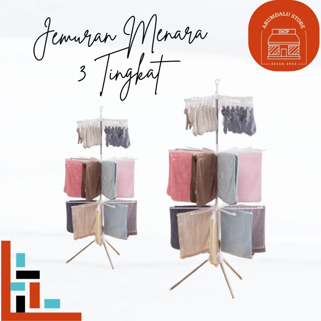 JEMURAN MENARA 3 TINGKAT