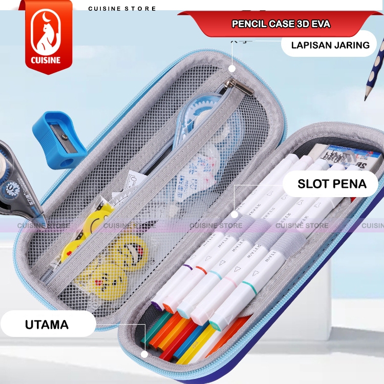 

Kotak Pensil 3D Timbul EVA Astronot Sanrio Ukuran 23 CM Tempat Pensil Anak Sekolah Kualitas Bagus