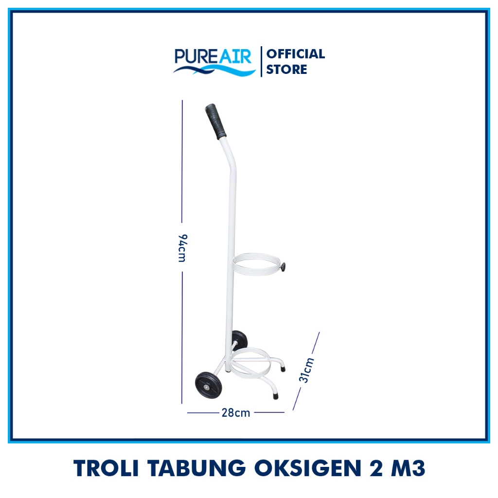 Pureair Troli Oksigen 2 M3