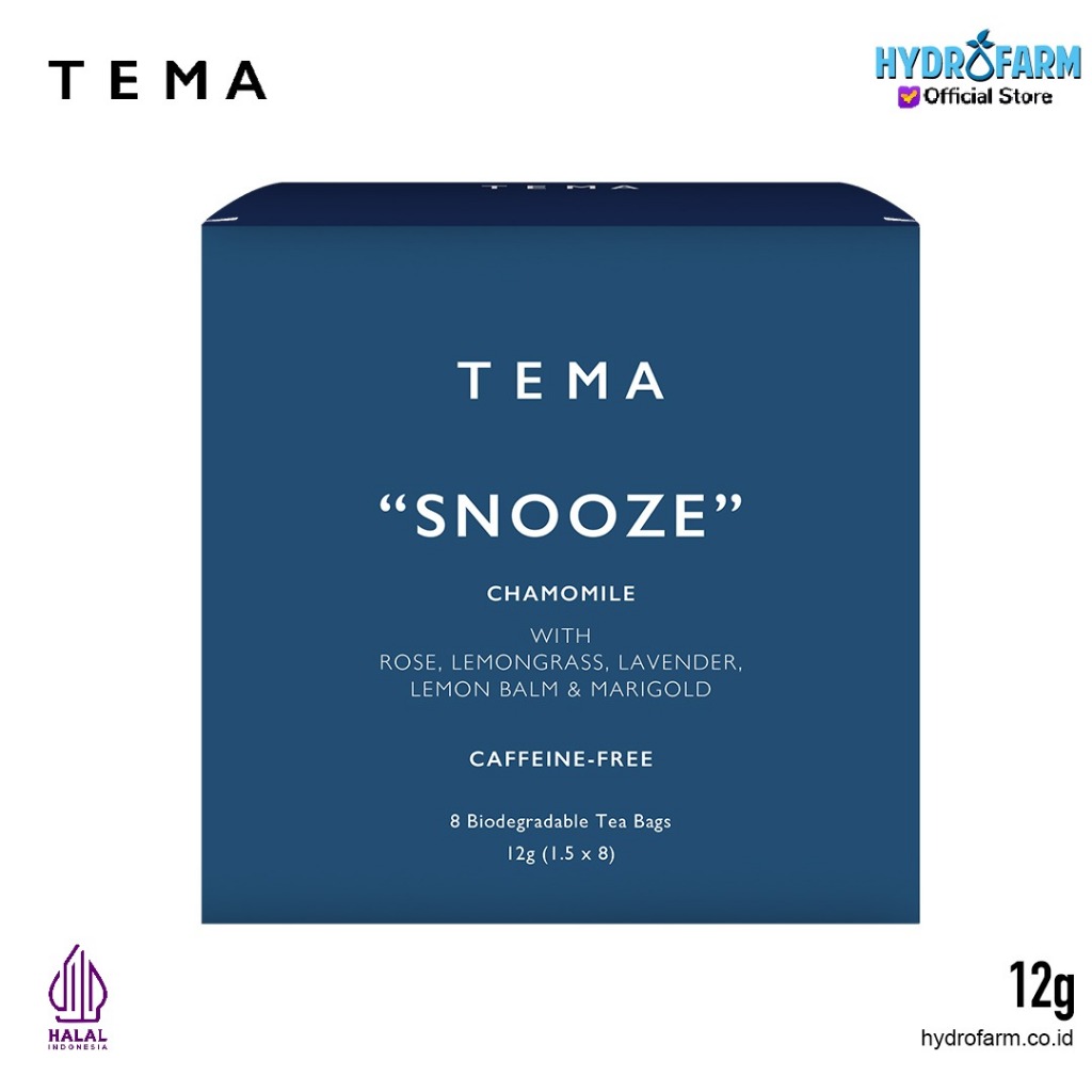 

TEMA Tea Bags - Wellness Tea - Snooze / Chamomile Lavender Lemongrass