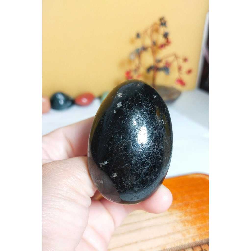 Batu Natural Black Tourmaline palm (21)