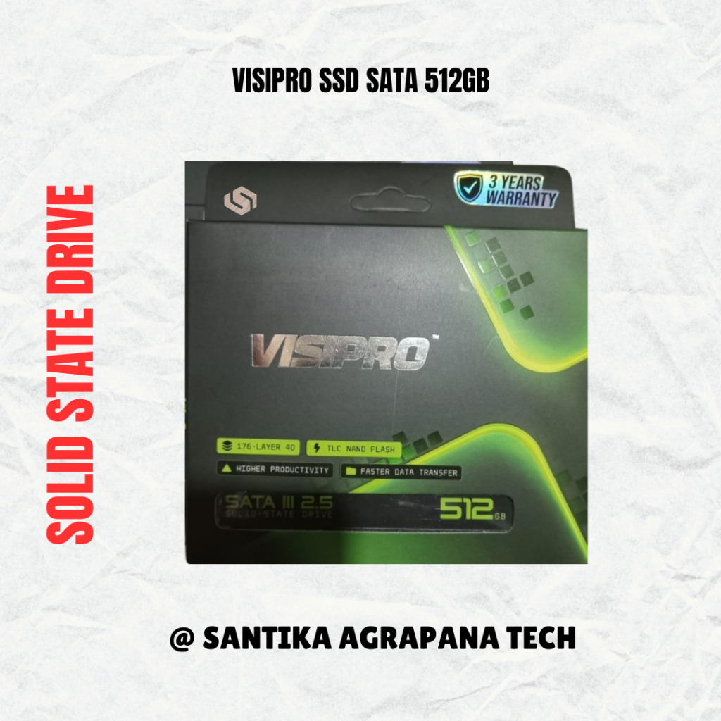 SSD 512GB 2.5" SATA VISIPRO -Visipro SSD sata 512GB