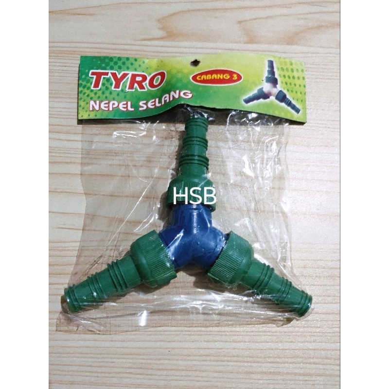 Nepel Sambungan Selang Plastik PVC Lurus Cabang Tiga Cabang 3