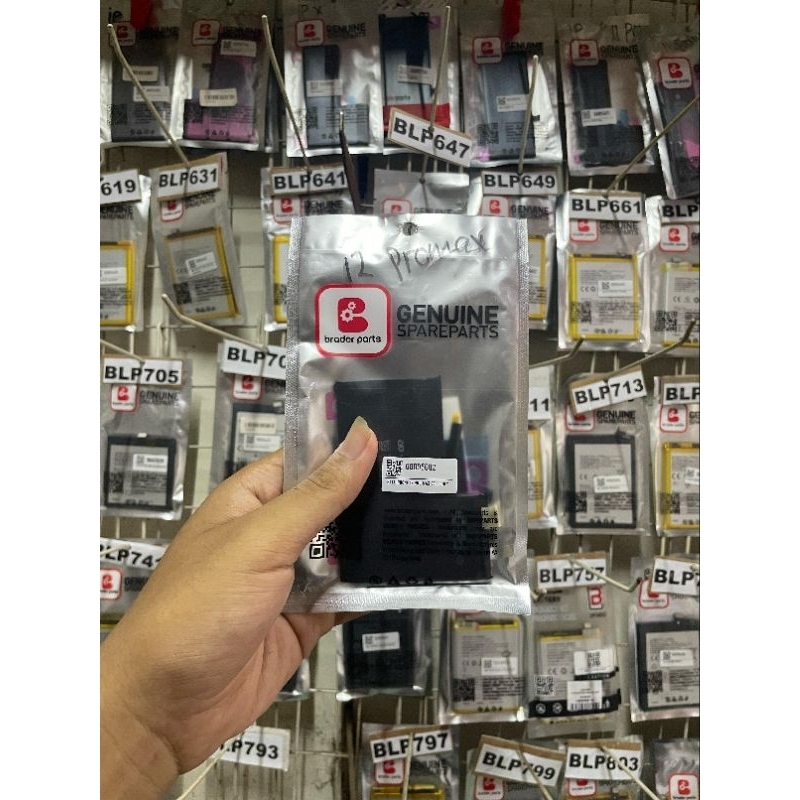 BATERAI IPHONE 12 PRO MAX CELL ONLY BRADERPARTS, ORIGINAL BERGARANSI