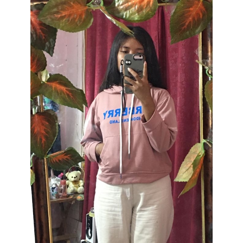 Hoodie crop Burberry