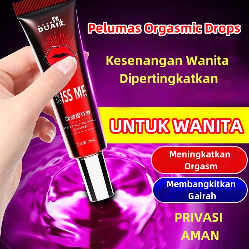 [PRIVASI AMAN]Lovedrops Shop 20ml Pelumas Orgasmic Drops Untuk Wanita Miss V Orgasm Drops Lubricant 