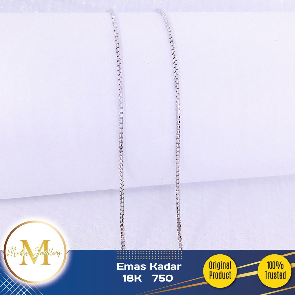 MODIS JEWELLERY - Gelang Santa Italy Putih - Emas 17k  750